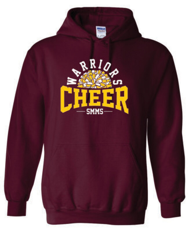 STEPHEN MACK CHEER HOODED SWEATSHIRT, MAROON