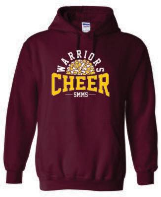 STEPHEN MACK CHEER HOODED SWEATSHIRT, MAROON