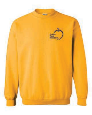 Golden Apple Foundation Crewneck Sweatshirt, Gold