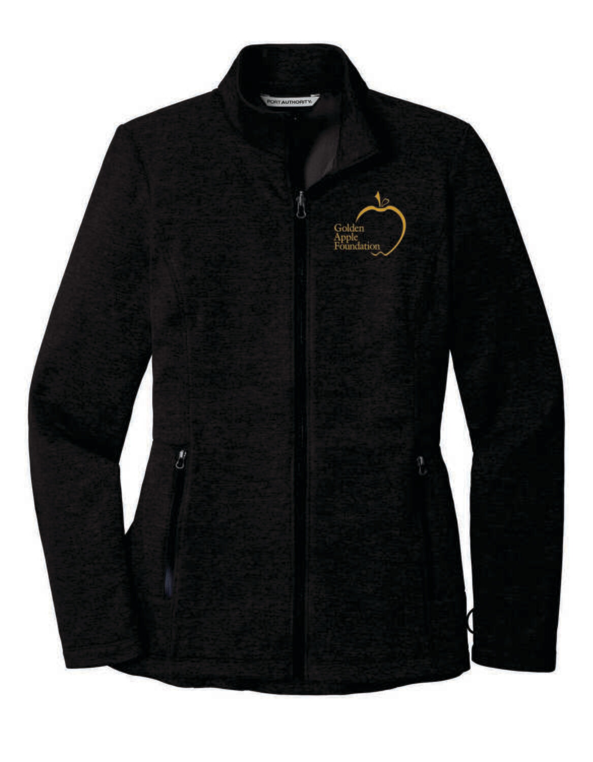 Golden Apple Foundation Ladies Full-Zip Jacket, Deep Black Heather