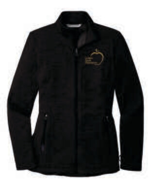 Golden Apple Foundation Ladies Full-Zip Jacket, Deep Black Heather