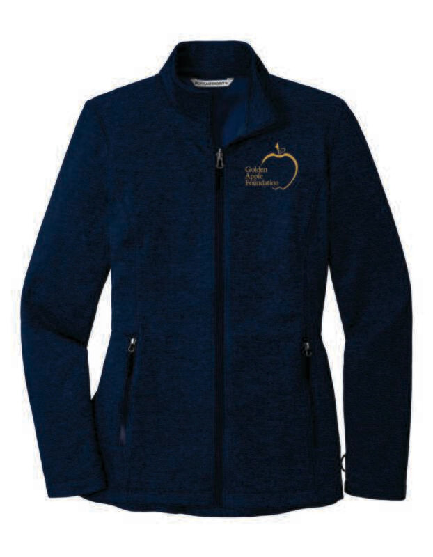 Golden Apple Foundation Ladies Full-Zip Jacket, River Blue Navy Heather