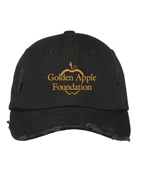 Golden Apple Foundation Distressed Cap, Black