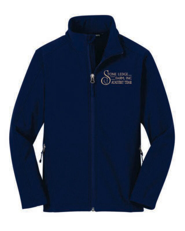 Stone Ledge Farm Youth Soft Shell Academy Team Jacket, Navy