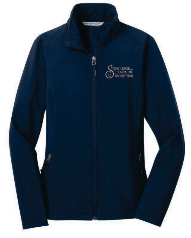 Stone Ledge Farm Ladies Soft Shell Academy Team Jacket, Navy