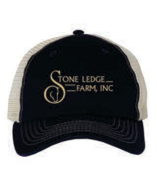 Stone Ledge Farm Mesh Back Hat, Navy/Stone