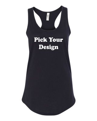 MACKTOWN MAULERS WOMEN'S RACERBACK TANK TOP, BLACK