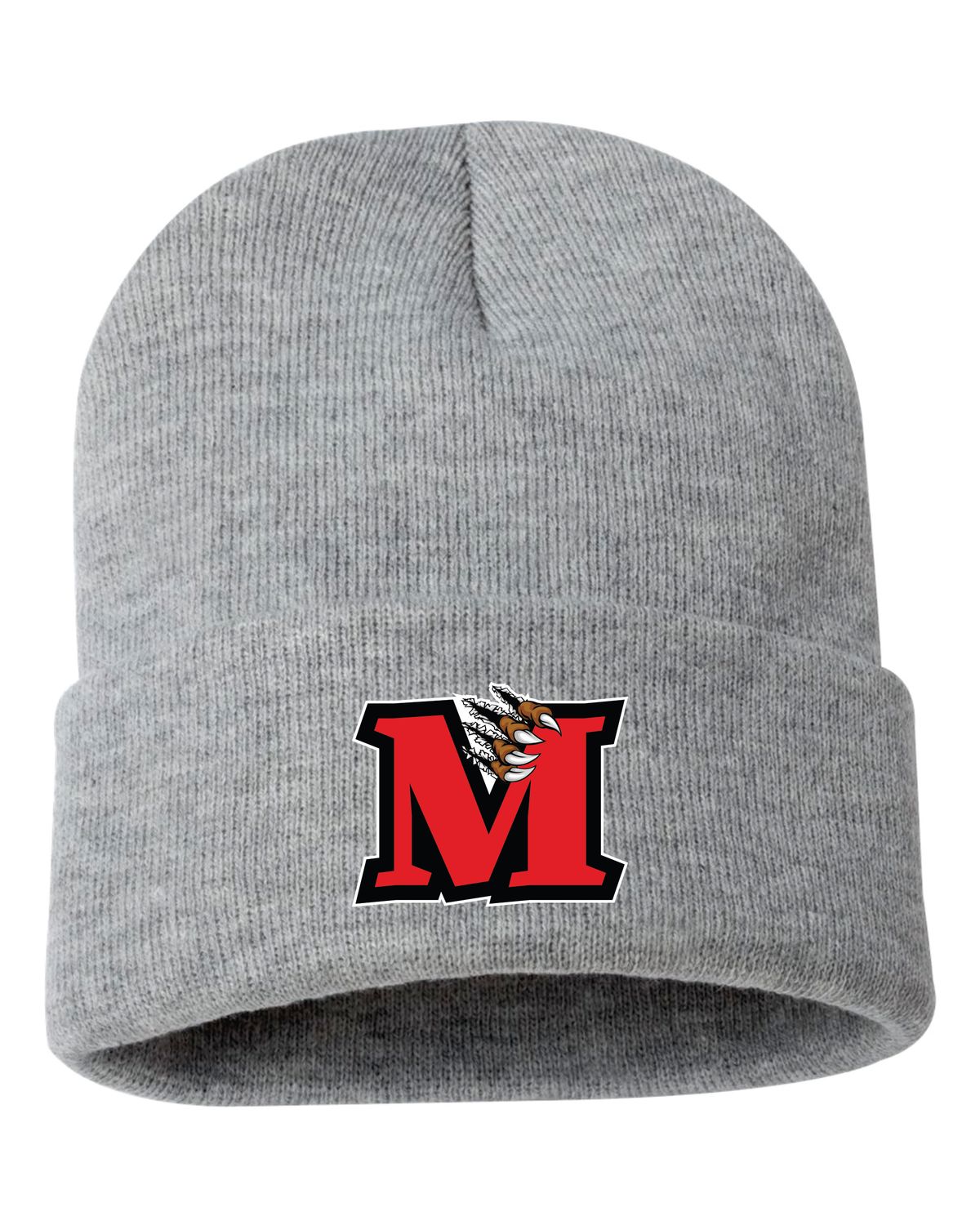 MACKTOWN MAULERS CUFFED BEANIE, HEATHER GREY