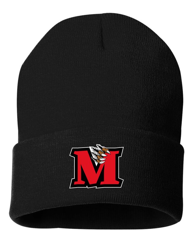 MACKTOWN MAULERS CUFFED BEANIE, BLACK