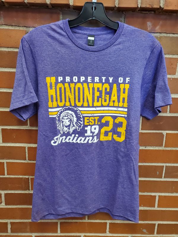 Hononegah Indian Softstyle T-shirt, Heather Purple