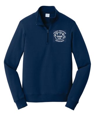 PHSD SPECIAL EDUCATION  EMBROIDERED 1/4-ZIP SWEATSHIRT, TEAM NAVY