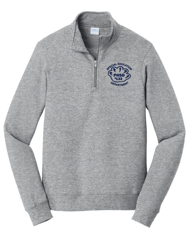 PHSD SPECIAL EDUCATION EMBROIDERED 1/4-ZIP SWEATSHIRT, ATHLETIC HEATHER