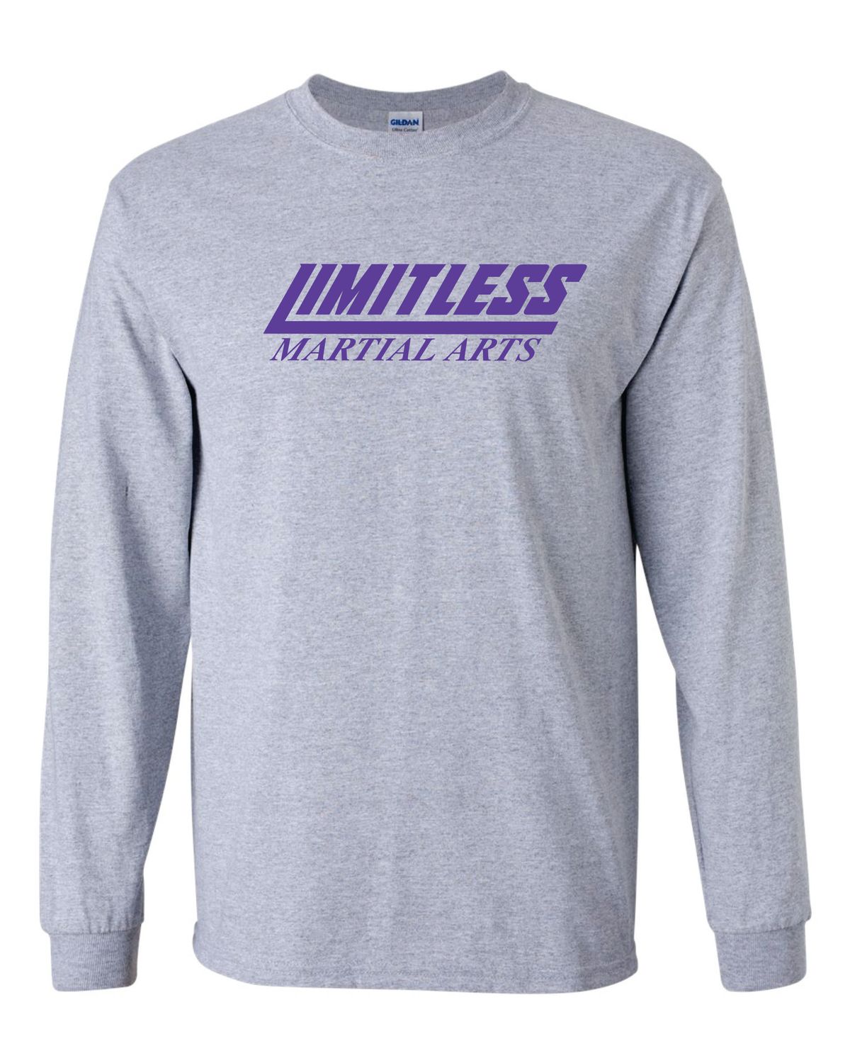 Limitless Martial Arts Long Sleeve T-shirt, Sport Grey
