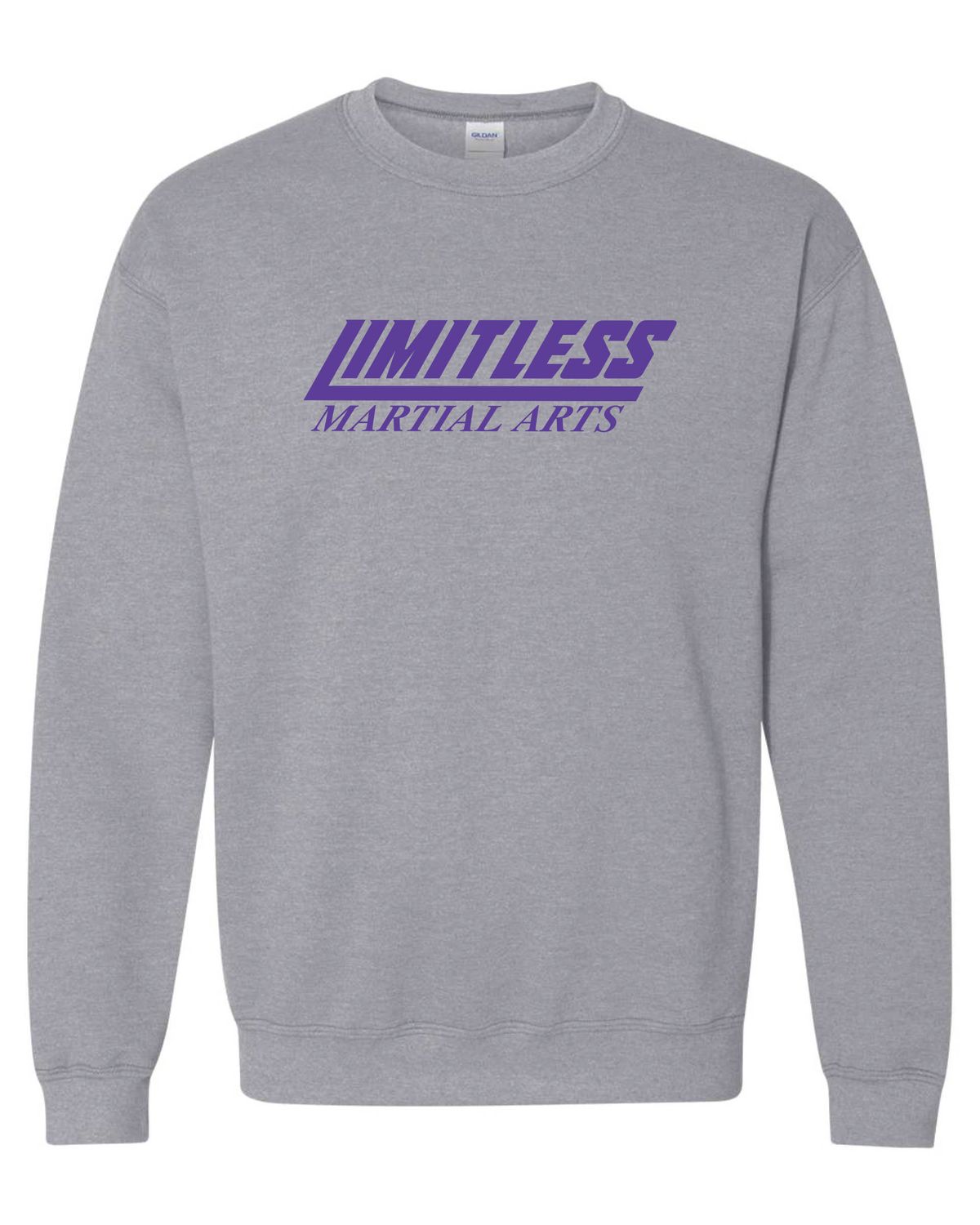 Limitless Martial Arts Crewneck Sweatshirt, Sport Grey