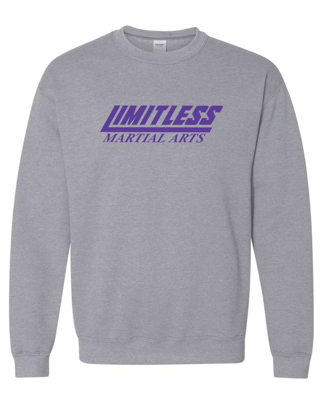Limitless Martial Arts Crewneck Sweatshirt, Sport Grey