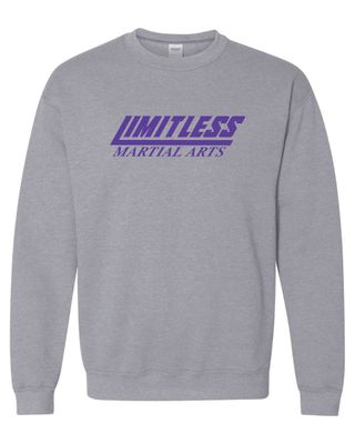 Limitless Martial Arts Crewneck Sweatshirt, Sport Grey