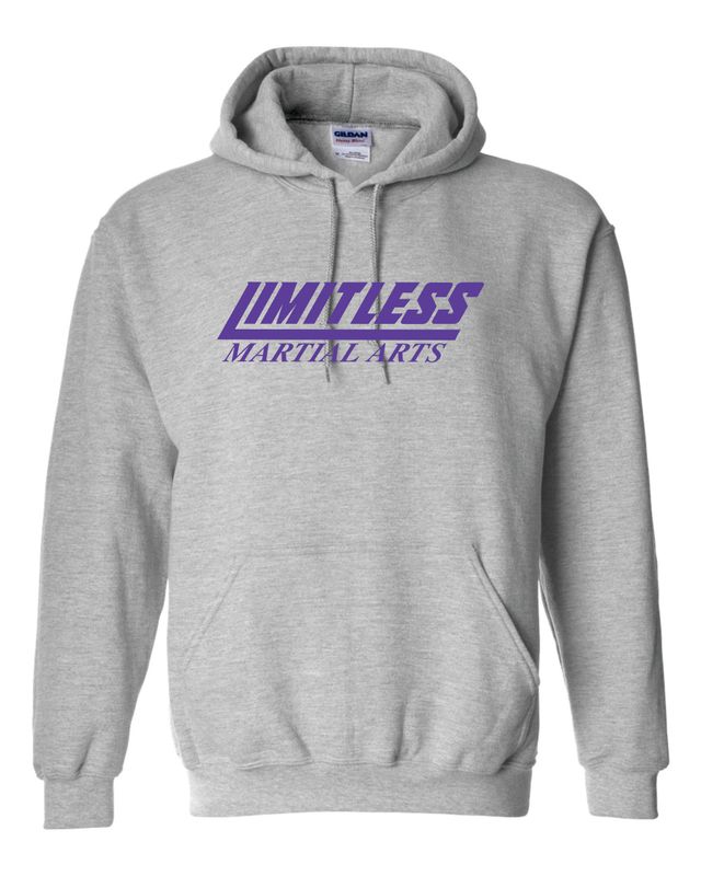 Limitless Martial Arts Hooded Sweatshirt, Sport Grey