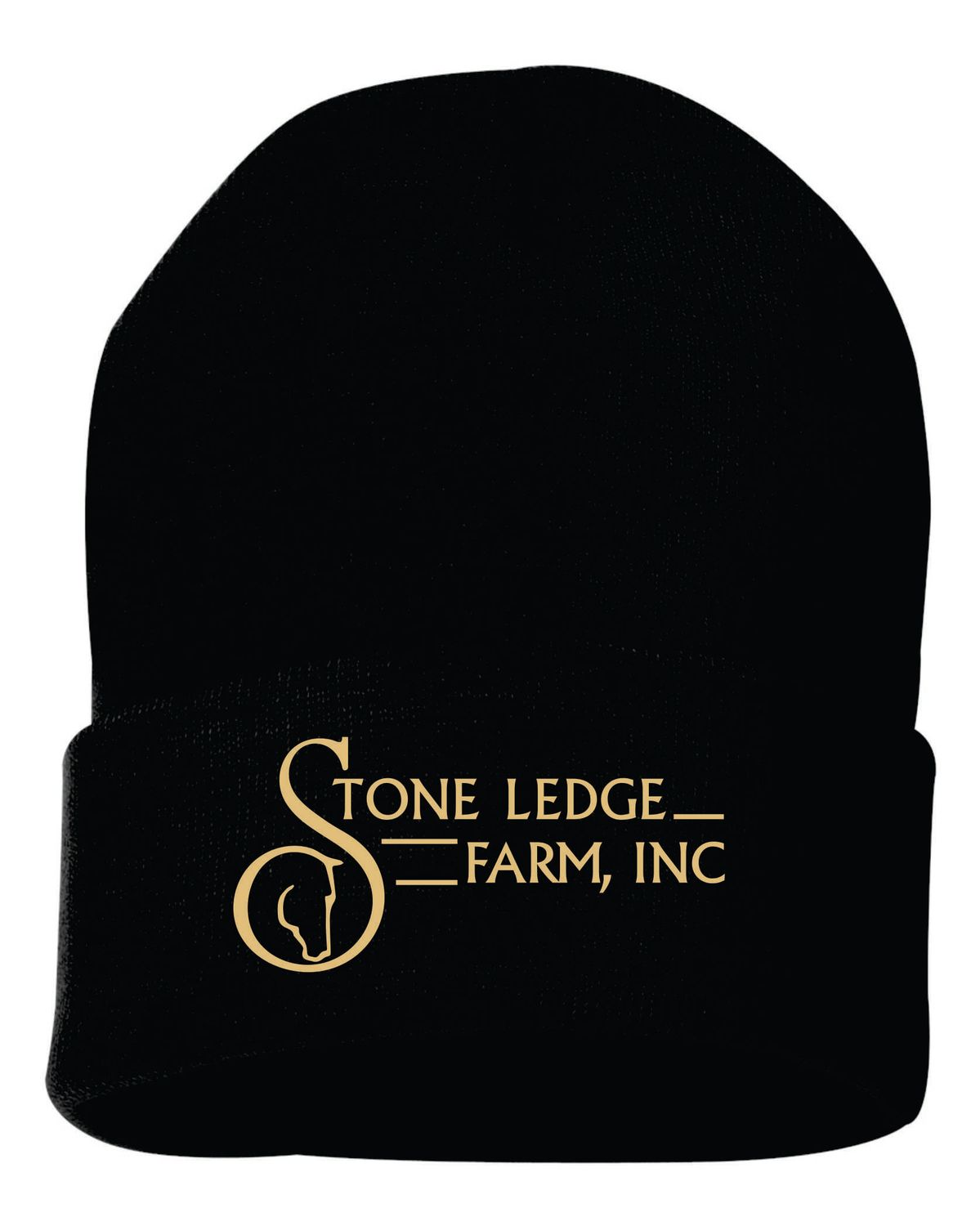 Stone Ledge Farm Cuffed Beanie, Black