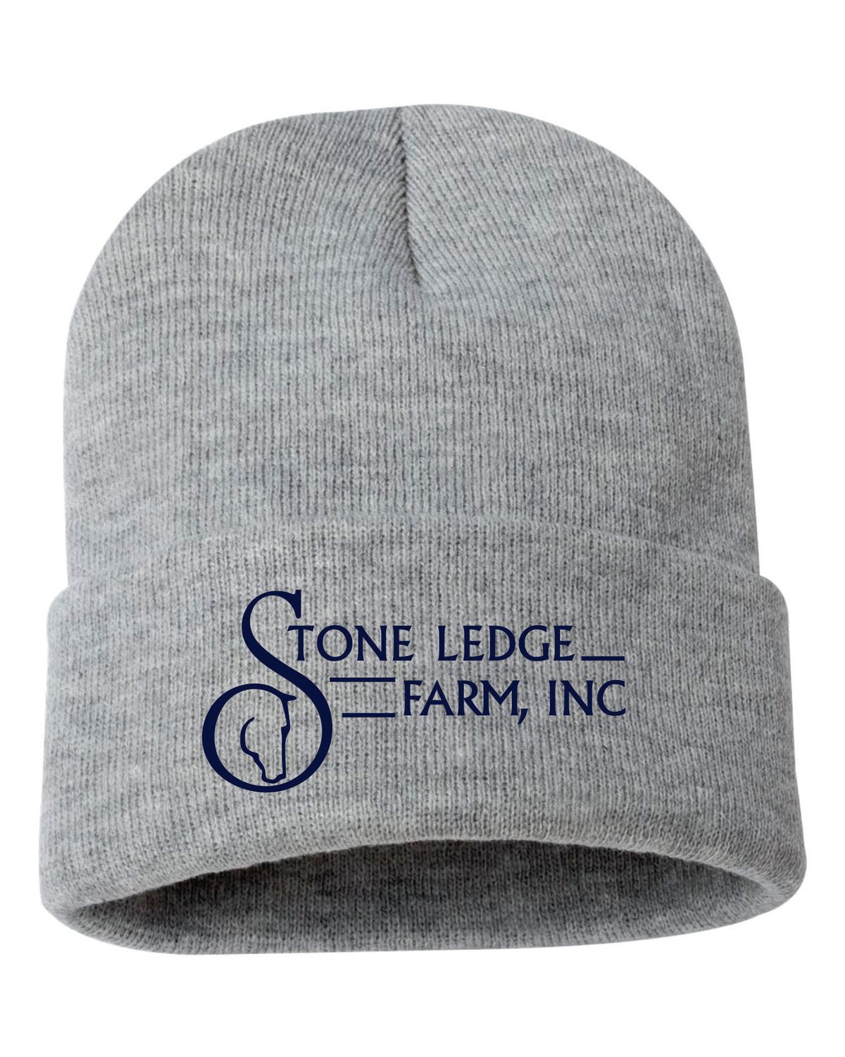 Stone Ledge Farm Cuffed Beanie, Heather Grey