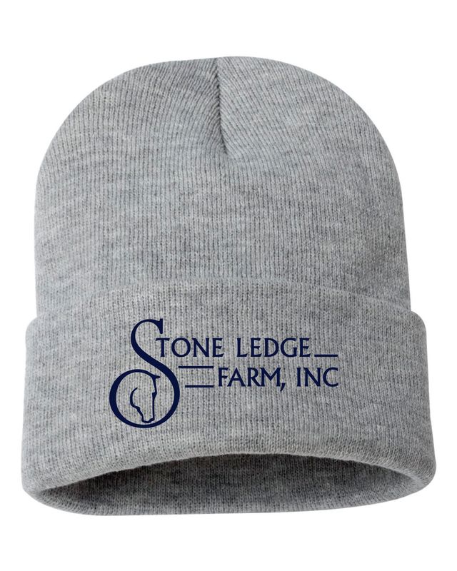Stone Ledge Farm Cuffed Beanie, Heather Grey