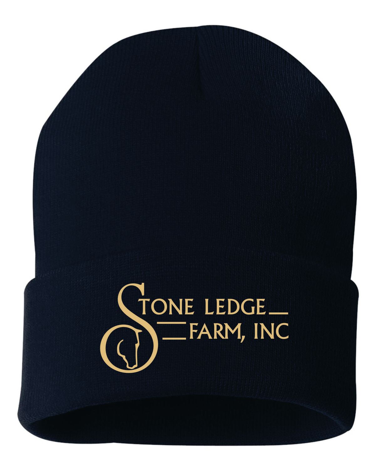 Stone Ledge Farm Cuffed Beanie, Navy