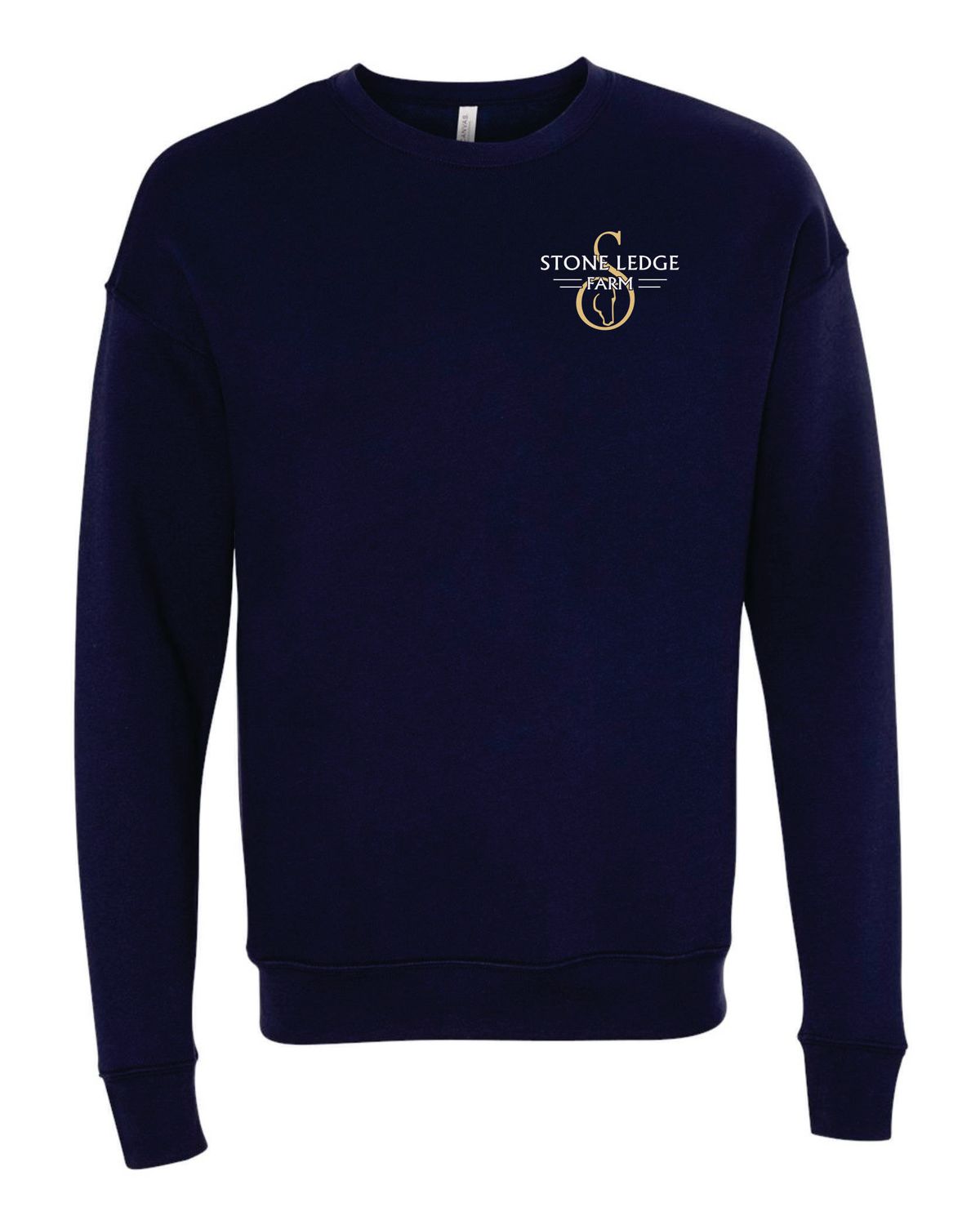 Stone Ledge Farm Sponge Fleece Drop Shoulder Crewneck Sweatshirt, Navy