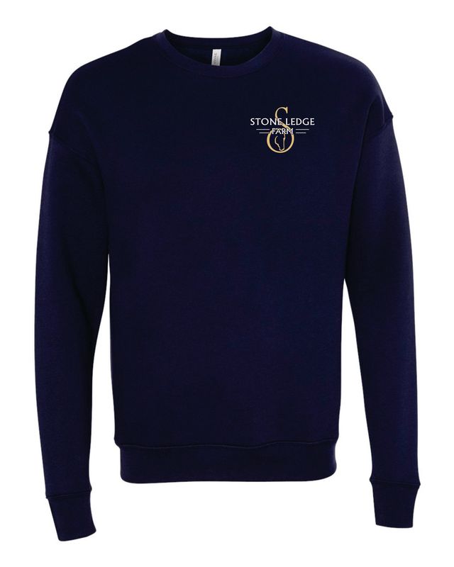 Stone Ledge Farm Sponge Fleece Drop Shoulder Crewneck Sweatshirt, Navy