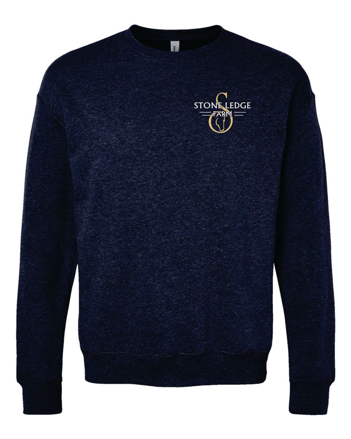 Stone Ledge Farm Sponge Fleece Drop Shoulder Crewneck Sweatshirt, Heather Navy
