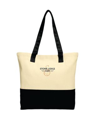 Stone Ledge Farm Tote Bag, Natural/Black