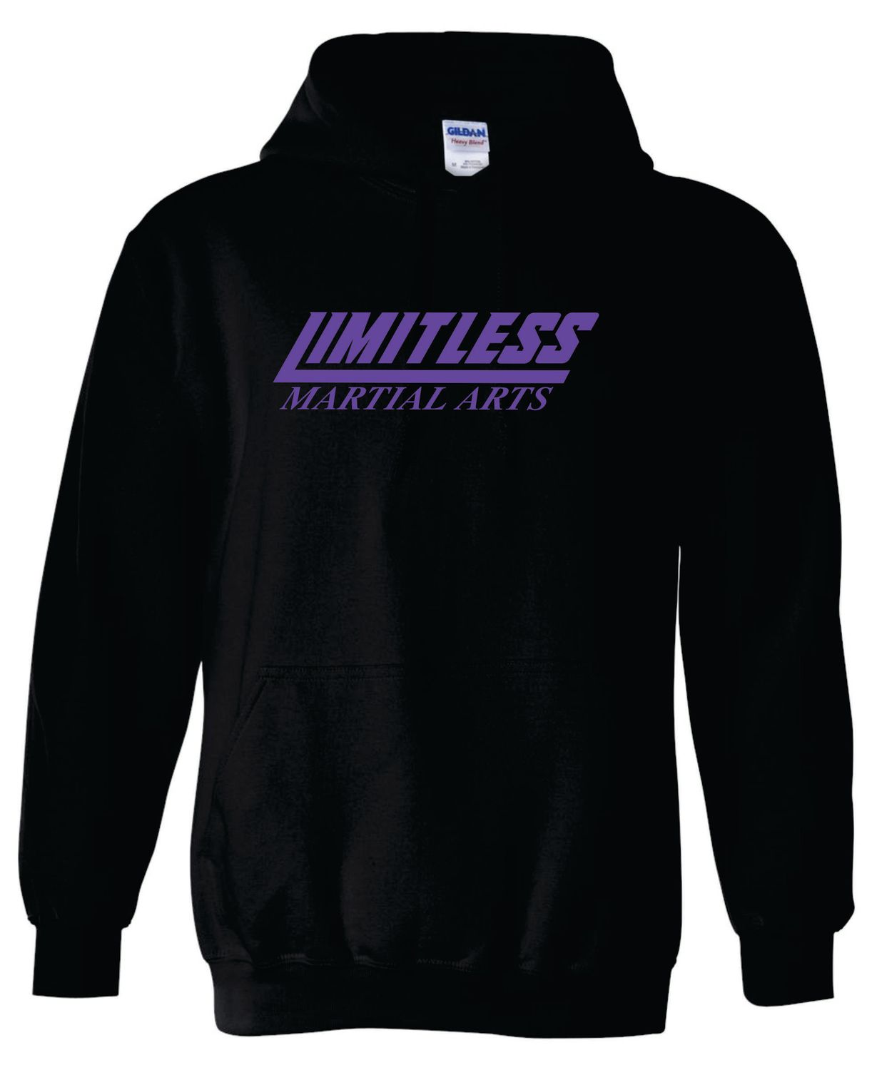 Limitless Martial Arts Hooded Sweatshirt, Black