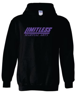 Limitless Martial Arts Hooded Sweatshirt, Black
