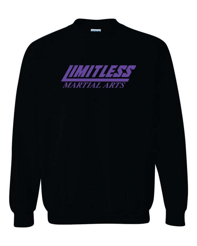 Limitless Martial Arts Crewneck Sweatshirt, Black