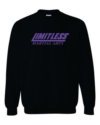 Limitless Martial Arts Crewneck Sweatshirt, Black