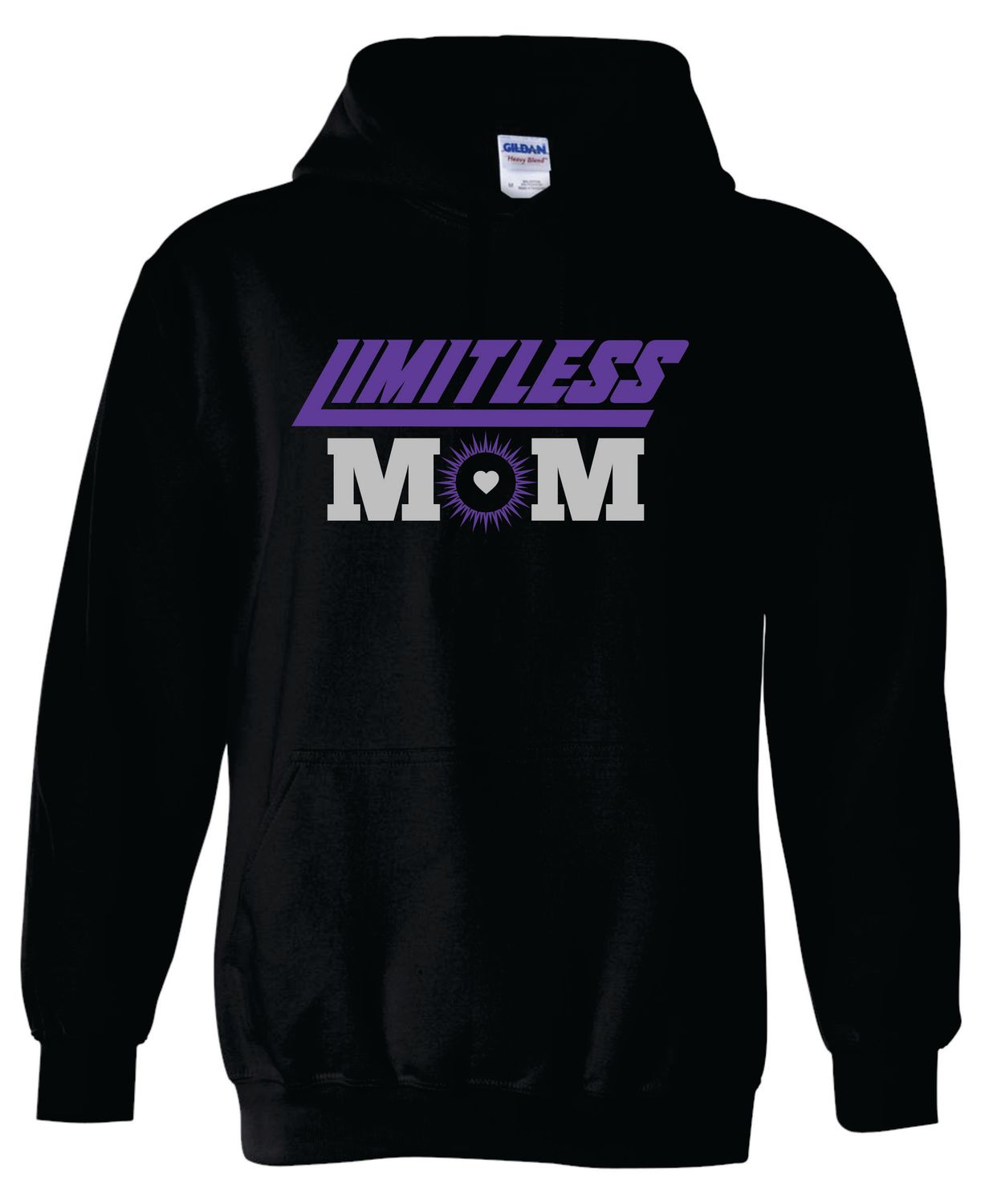 Limitless MOM Hooded Sweatshirt, Black