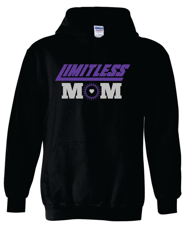 Limitless MOM Hooded Sweatshirt, Black