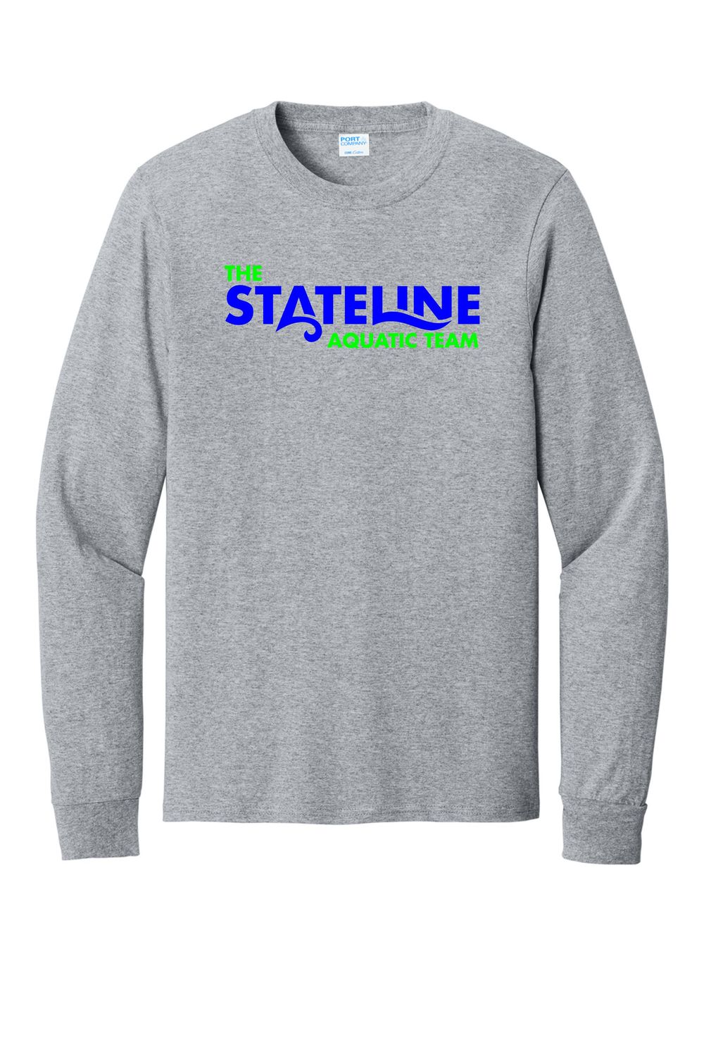 STATELINE AQUATIC LONG SLEEVE T-SHIRT, ATHLETIC HEATHER