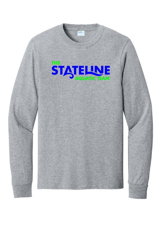 STATELINE AQUATIC LONG SLEEVE T-SHIRT, ATHLETIC HEATHER