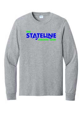 STATELINE AQUATIC LONG SLEEVE T-SHIRT, ATHLETIC HEATHER