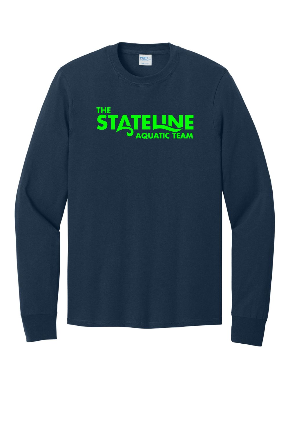 STATELINE AQUATIC LONG SLEEVE T-SHIRT, NAVY