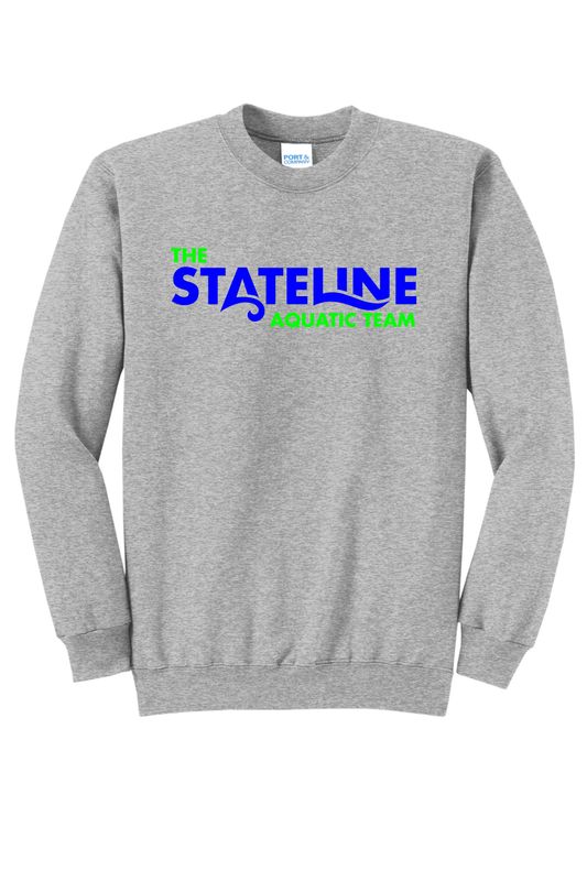 STATELINE AQUATIC CREWNECK SWEATSHIRT, ATHLETIC HEATHER
