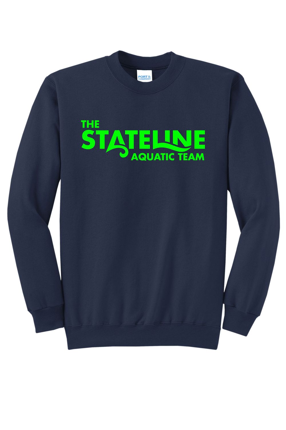 STATELINE AQUATIC CREWNECK SWEATSHIRT, NAVY