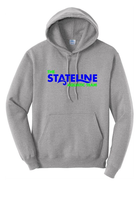 STATELINE AQUATIC HOODED SWEATSHIRT, ATHLETIC HEATHER