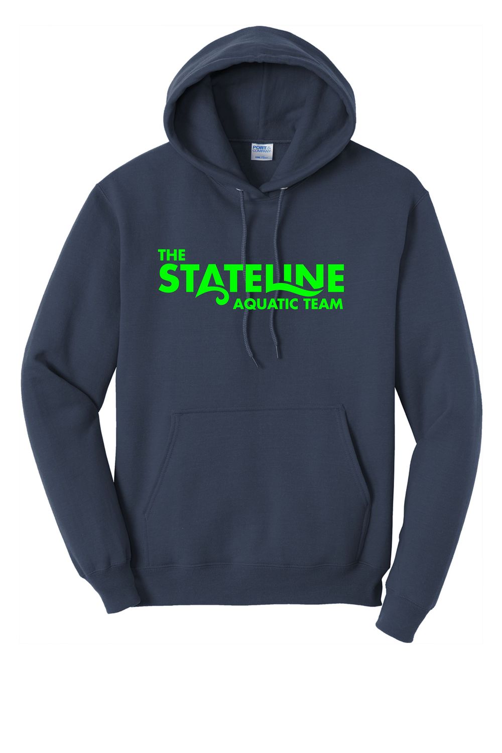 STATELINE AQUATIC HOODED SWEATSHIRT, NAVY