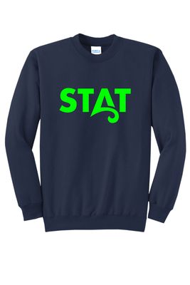 STATELINE AQUATIC CREWNECK SWEATSHIRT, NAVY