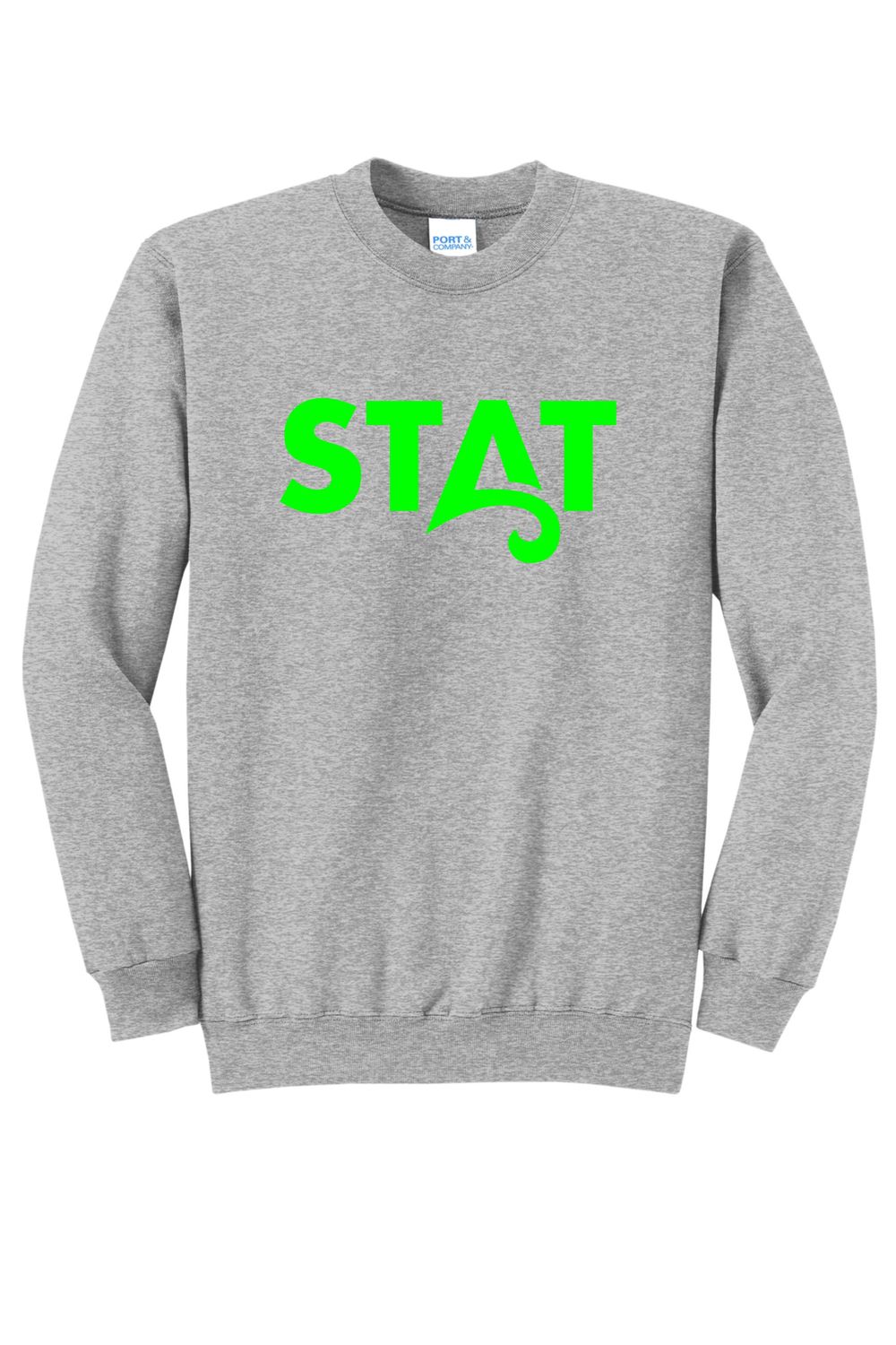 STATELINE AQUATIC CREWNECK SWEATSHIRT, ATHLETIC HEATHER