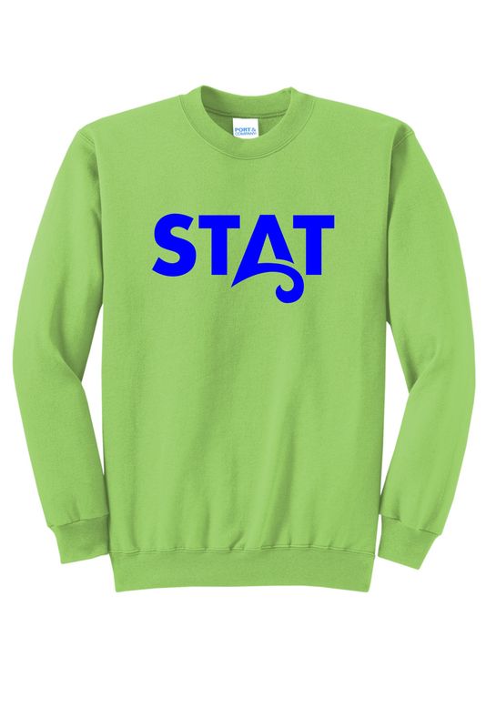 STATELINE AQUATIC CREWNECK SWEATSHIRT, LIME