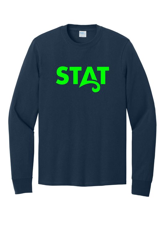 STATELINE AQUATIC LONG SLEEVE T-SHIRT, NAVY