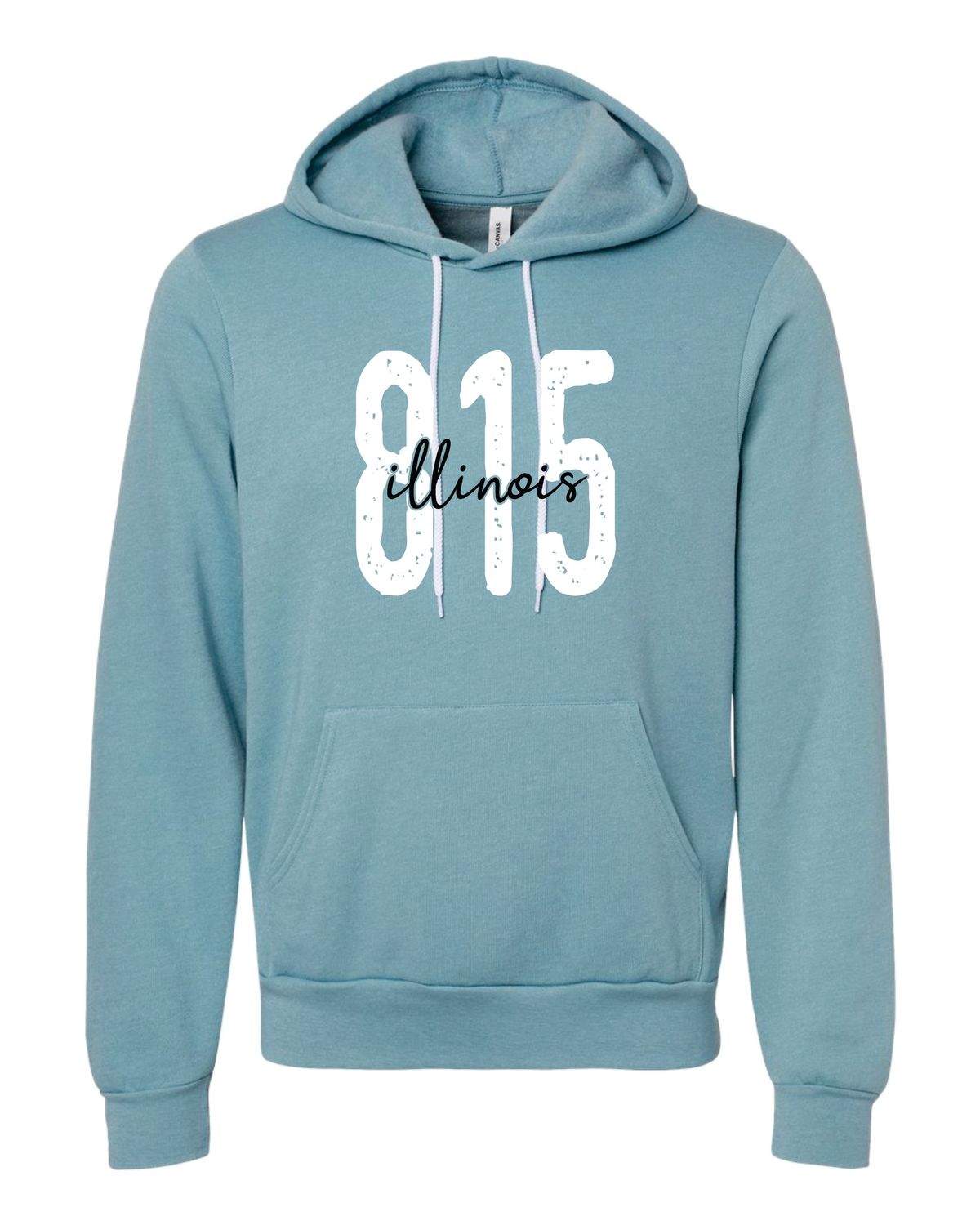 815 ILLINOIS SPONGE FLEECE HOODED SWEATSHIRT, 9 COLOR OPTIONS