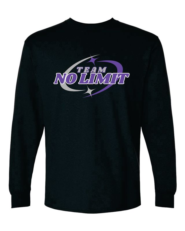 Limitless Martial Arts TEAM NO LIMIT Long Sleeve T-shirt, Black