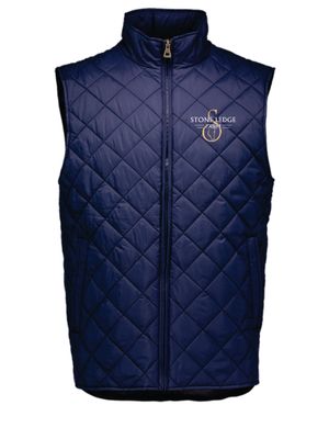 Stone Ledge Farm Diamond Quilted Vest, Navy